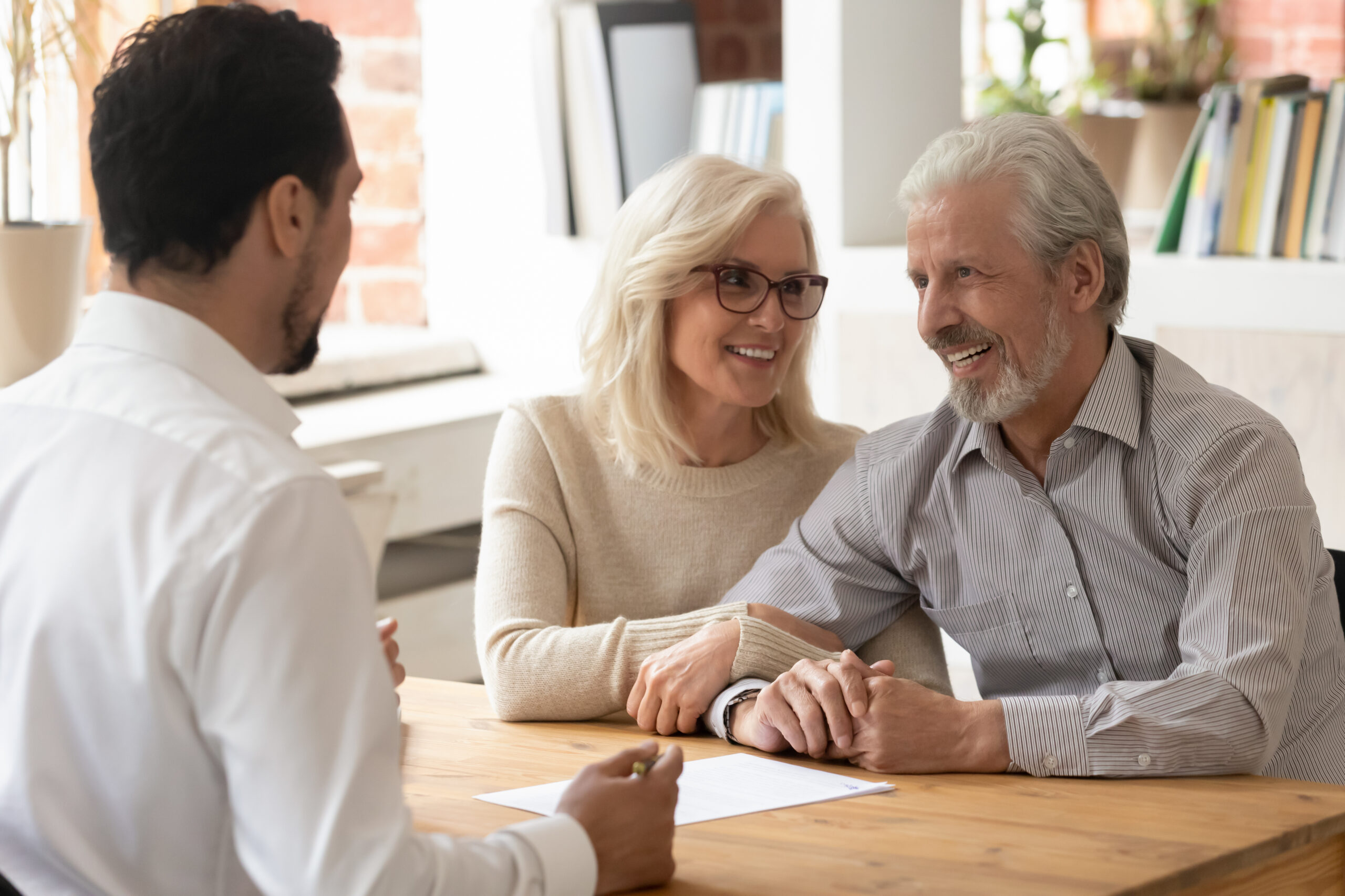 people meeting with a home care expert people meeting with a home care expert